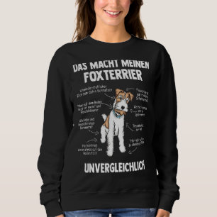Anatomie eines Drahthaarfußterriers Sweatshirt