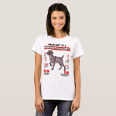 Anatomie eines Drahthaars, das Griffon Hund T Shi T-Shirt (Vorne ganz)
