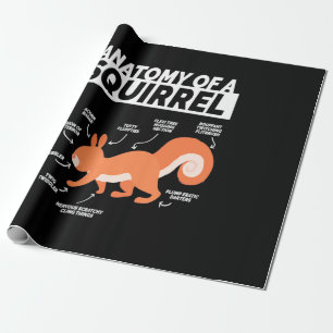 Anatomie eines Eichhörnchens Geschenkpapier