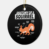 Anatomie eines Eichhörnchens Keramik Ornament (Links)