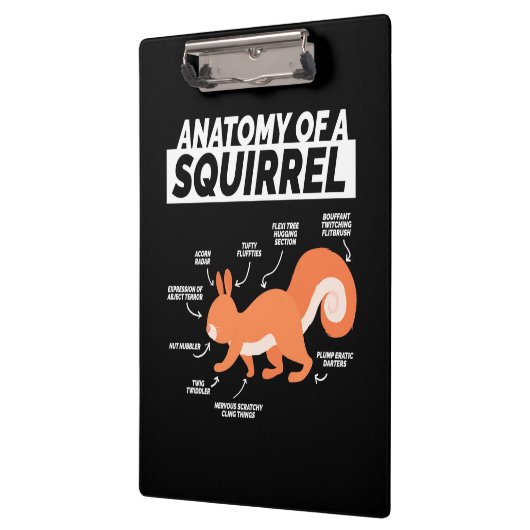 Anatomie eines Eichhörnchens Klemmbrett (Links)