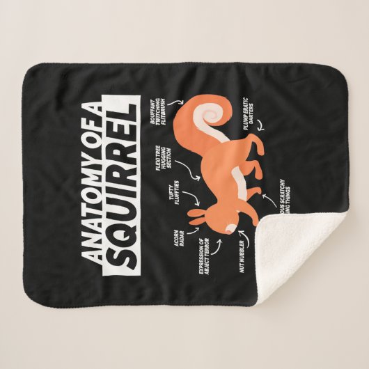 Anatomie eines Eichhörnchens Sherpadecke (Vorderseite (Horizontal))