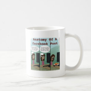Anatomie eines Facebook Post Funny Kaffeetasse