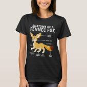 Anatomie eines Fennekfuchses Fennekfüchse T-Shirt (Vorderseite)