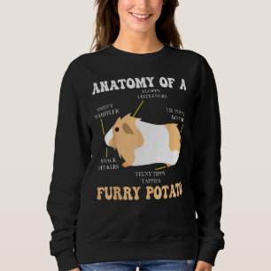 Anatomie eines flauschigen Kartoffel-Meerschweinch Sweatshirt
