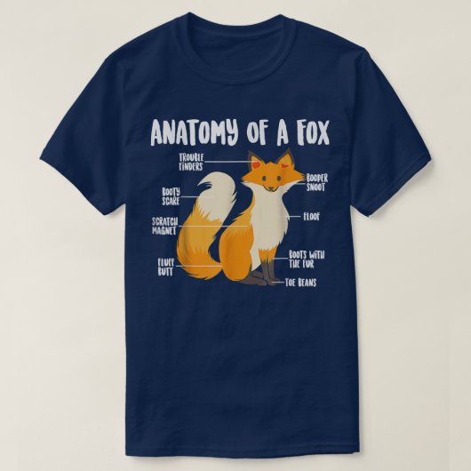 Anatomie eines fokalen süßen Fleischfresses Funny  T-Shirt (Design vorne)
