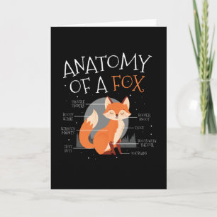 Anatomie eines Fox-Niedlich Fox-Forest Karte