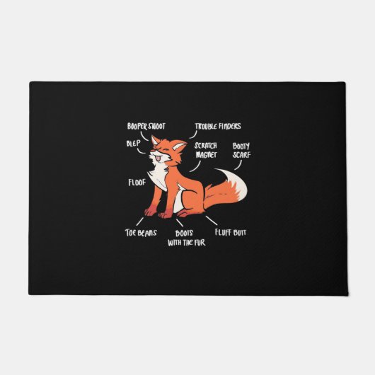 Anatomie eines Fuchs Fußmatte (Vorderseite)
