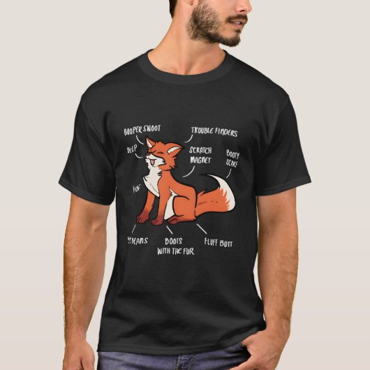 Anatomie eines Fuchs T-Shirt (Vorderseite)