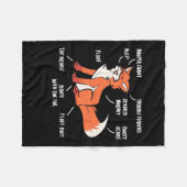 Anatomie eines Fuchses Fleecedecke (Vorderseite (Horizontal))