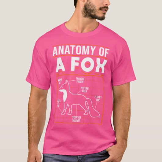 Anatomie eines Fuchses T-Shirt (Vorderseite)