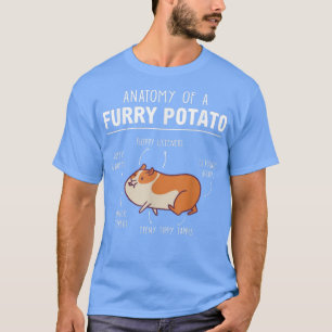 Anatomie eines Furry Potato Outfits für Guinea T-Shirt