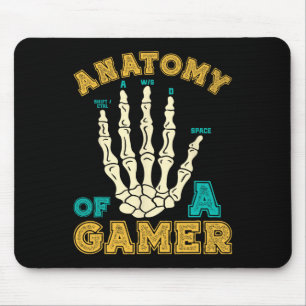 Anatomie eines Gamer Gaming Hand Games Videospiels Mousepad