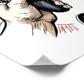 Anatomie eines Gamer-Retro-Gamer-T-Shirts für Vide Poster (Ecke)