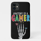Anatomie eines Gamer Skeleton Hand Funny Case (Rückseite)