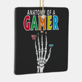 Anatomie eines Gamer Skeleton Hand Funny Ornament (Rechts)