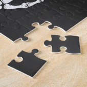 Anatomie eines Gamer Skeleton Hand Funny Puzzle (Seite)