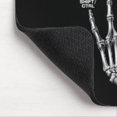 Anatomie eines Gamer Skeleton Hand Funny Video Gam Mousepad (Ecke)