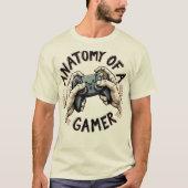 Anatomie eines Gamer-T - Shirt - Retro-Gamer-T-Shi (Vorderseite)