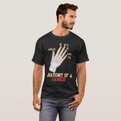 Anatomie eines Gamer-Videospiels T-Shirt (Vorne ganz)