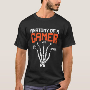 Anatomie eines Gamers Funny Gamer T-Shirt