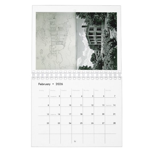 Anatomie eines Gemäldes: Sam Houston Park 1850 Zuh Kalender (Feb 2026)