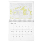 Anatomie eines Gemäldes: Sam Houston Park 1868 Zuh Kalender (Mär 2027)