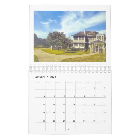 Anatomie eines Gemäldes: Sam Houston Park 1905 Zuh Kalender (Jan 2026)