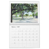 Anatomie eines Gemäldes: Sam Houston Park 2024 Kalender (Feb 2027)