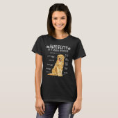 Anatomie eines Golden Retriever T-Shirt (Vorne ganz)