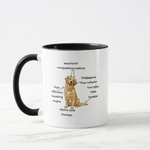 Anatomie eines Golden Retrievers - Lustiger Hund M Tasse