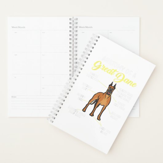 Anatomie eines großartigen Dänen-Hundes Planer (Anzeige)