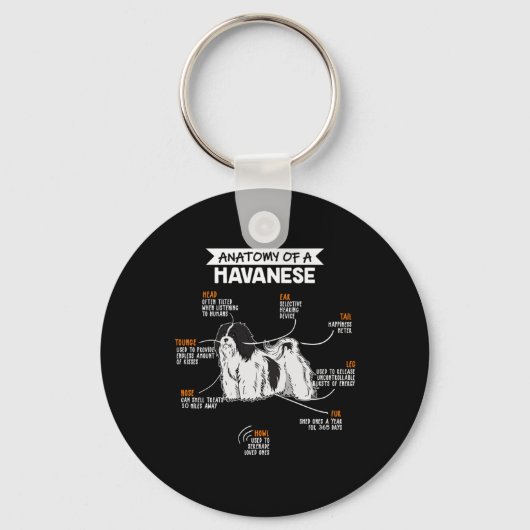 Anatomie eines Hundebesitzers Schlüsselanhänger (Vorderseite)