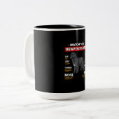 Anatomie eines Hundes in Neufundland Zweifarbige Tasse (Vorderseite Links)