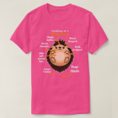 Anatomie eines Igels 2 T-Shirt (Design vorne)