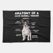 Anatomie eines Jacks Russell Terrier Geschirrtuch (Horizontal)