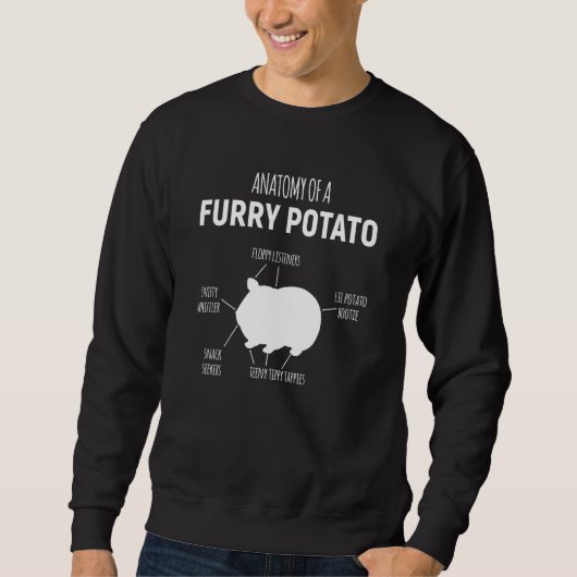 Anatomie eines Kartoffelpiers Sweatshirt (Vorderseite)