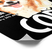 Anatomie eines Korgis für Hundeliebhaber Poster (Ecke)