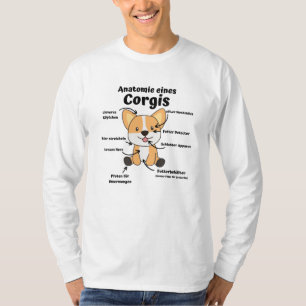 Anatomie eines korgischen Niedlichen Hundes Funny T-Shirt