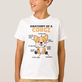 Anatomie eines korgischen Niedlichen Hundes Funny  T-Shirt
