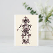 Anatomie eines Künstlers Postkarte (Stehend Vorderseite)