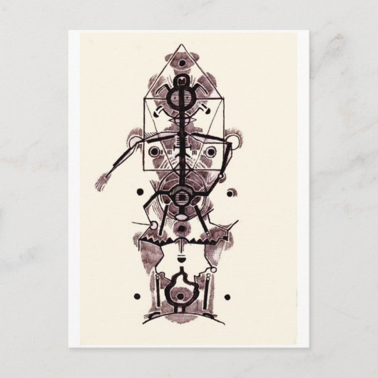 Anatomie eines Künstlers Postkarte (Vorderseite)