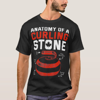 Anatomie eines Kurling Stone Kanadische Patriotin T-Shirt