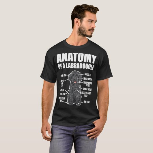 Anatomie eines Labradoodles T-Shirt (Vorne ganz)