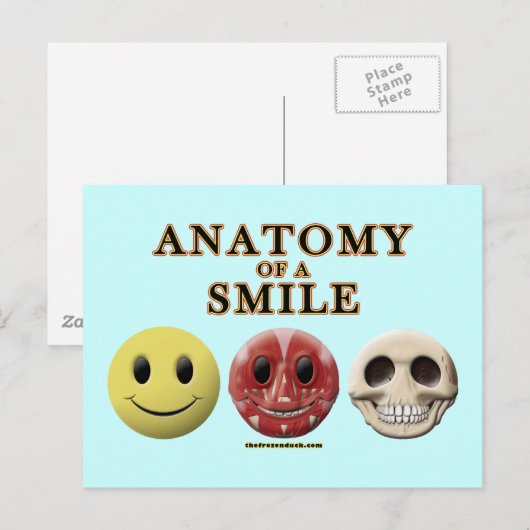 Anatomie eines Lächels Postkarte (Vorne/Hinten)