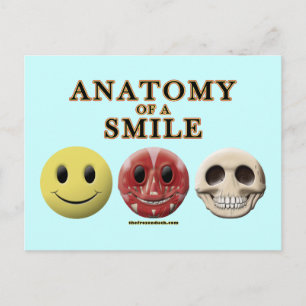 Anatomie eines Lächels Postkarte