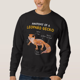 Anatomie eines Leopard Gecko Gecko Mama Reptile Va Sweatshirt