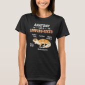 Anatomie eines Leopard Gecko Gecko Mama Reptile Va T-Shirt (Vorderseite)