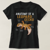 Anatomie eines Leoparden Gecko  T-Shirt (Design vorne)