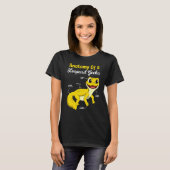 Anatomie eines Leoparden Gecko Tiny Dinosauriers a T-Shirt (Vorne ganz)